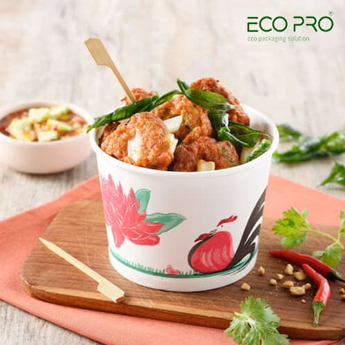 tô giấy 500ml đựng bún phở