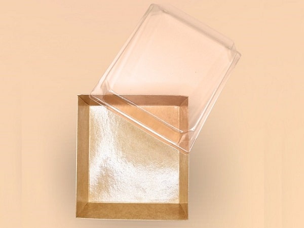 hộp giấy kraft đựng bánh hình vuông